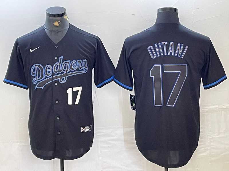 Mens Los Angeles Dodgers #17 Joe Kelly Number Lights Out Black Fashion Stitched Cool Base Nike Jersey